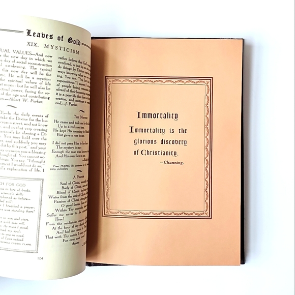 Vintage 1948 Spiritual Book, “Leaves Of Gold,” Edited By Clyde Francis Lytle - Picture 12 of 15